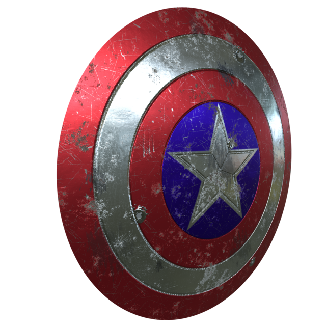Captain America Shield Metal Unduh Gambar PNG Transparan