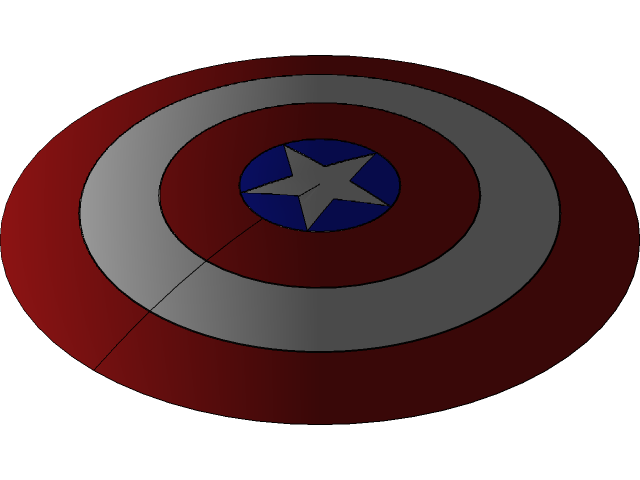 Captain America Perisai Logam Latar Belakang Transparan PNG