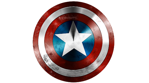 Kapten amerika perisai logam Transparan