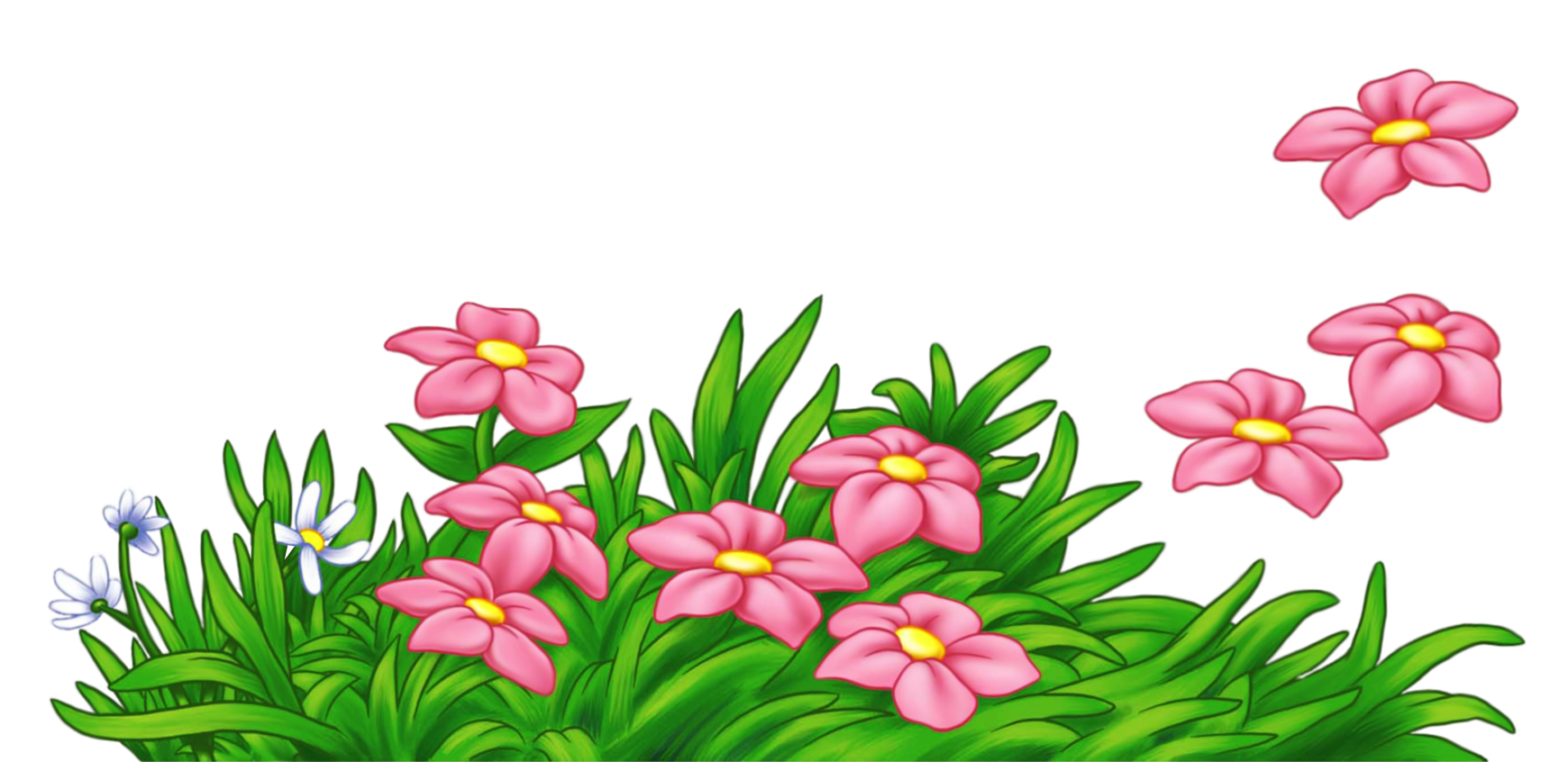 Cartoon Flowers Download PNG Image