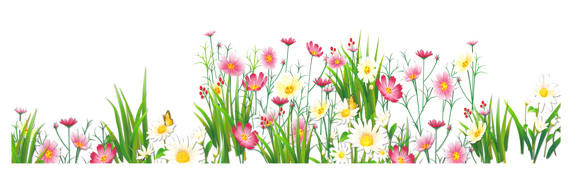 Cartoon Flowers PNG Image Transparent