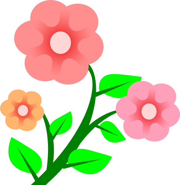 Cartoon Flowers PNG Image