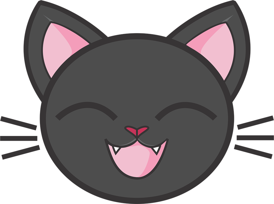 Кошка мультфильм лицо PNG высококачественное изображение