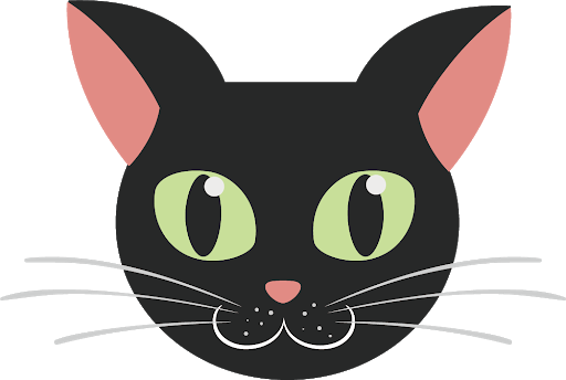 Кошка мультфильм лицо PNG картина
