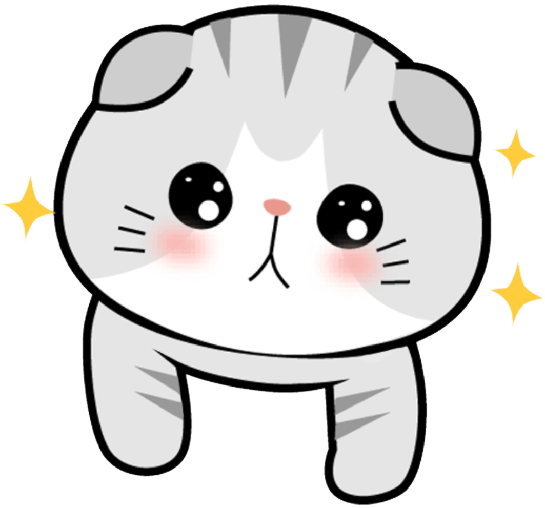 Кошка мультфильм лицо прозрачный фон PNG