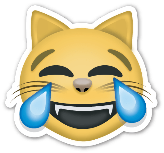 Cat Face Emoji transparentes Bild