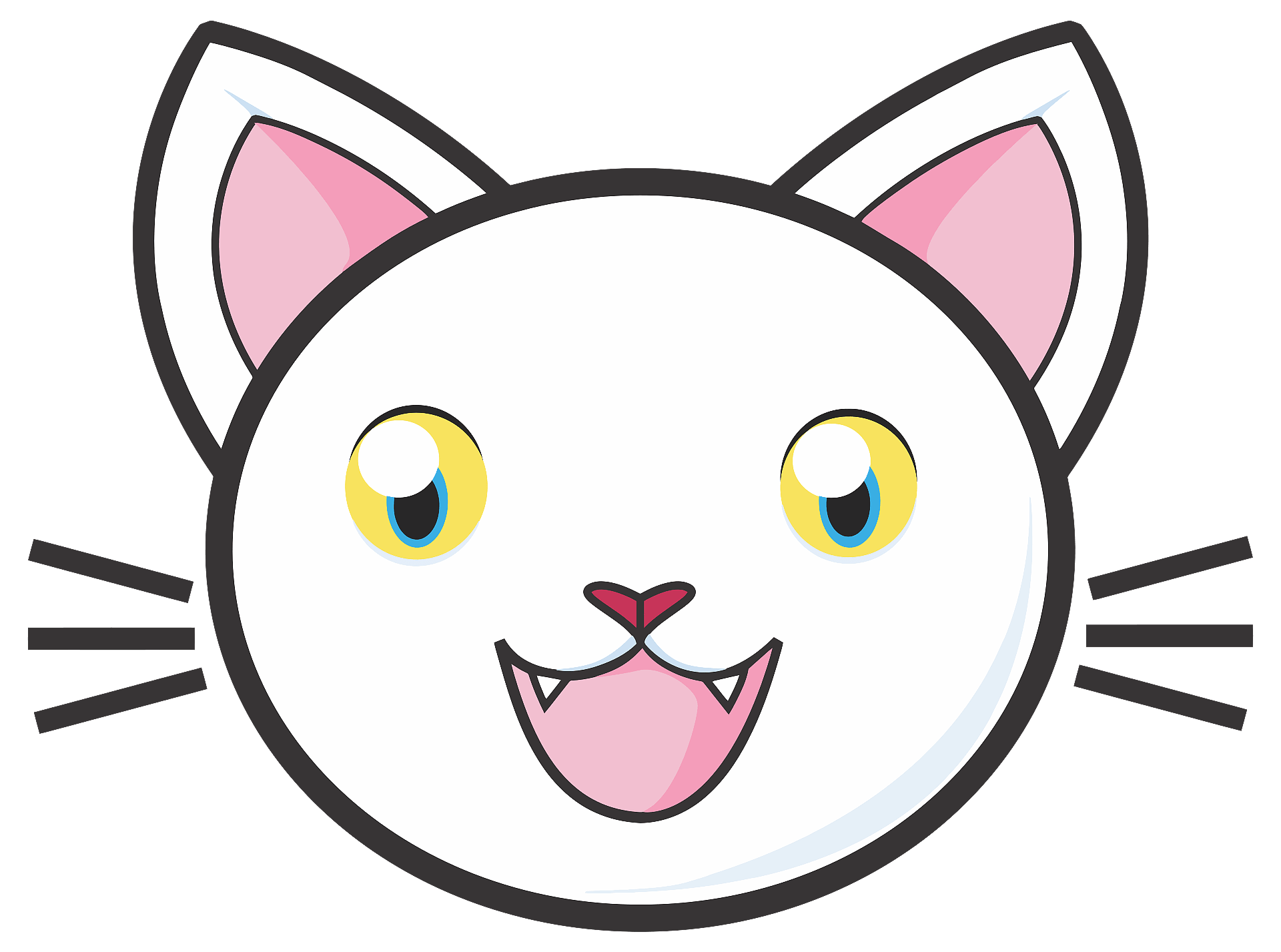 Cat Face PNG Image Transparent Background