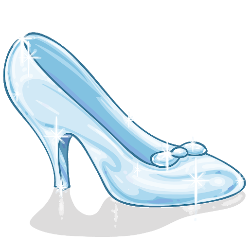 Cinderella Schuhe transparent Hintergrund PNG
