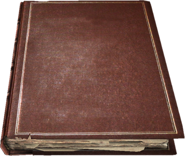 Closed Old Book PNG Transparent Image