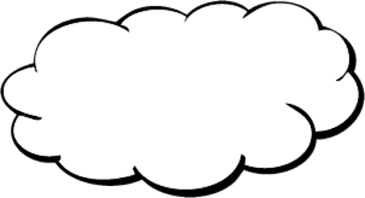 Cloud Outline قم بتنزيل صورة PNG شفافة