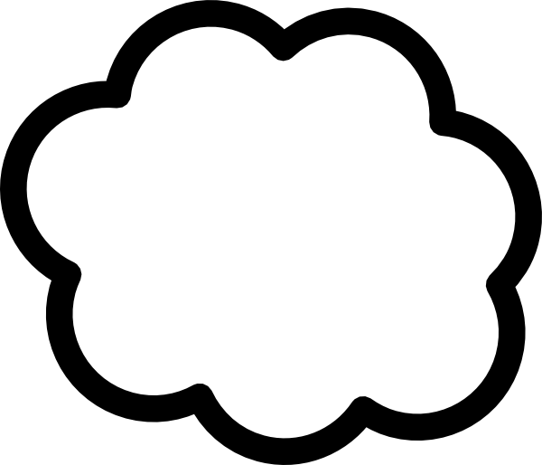 Cloud-Gliederung PNG-Foto