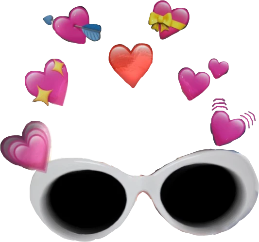 Colorful Clout Goggle PNG Image