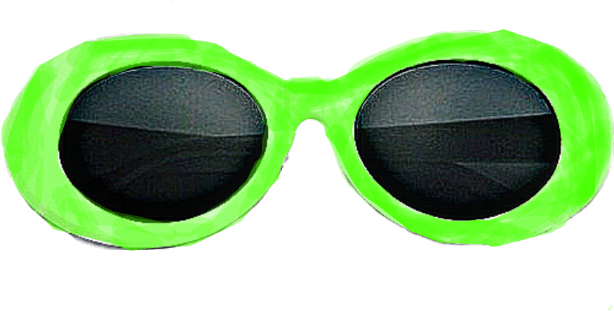 Colorful Clout Goggle PNG Transparent Image