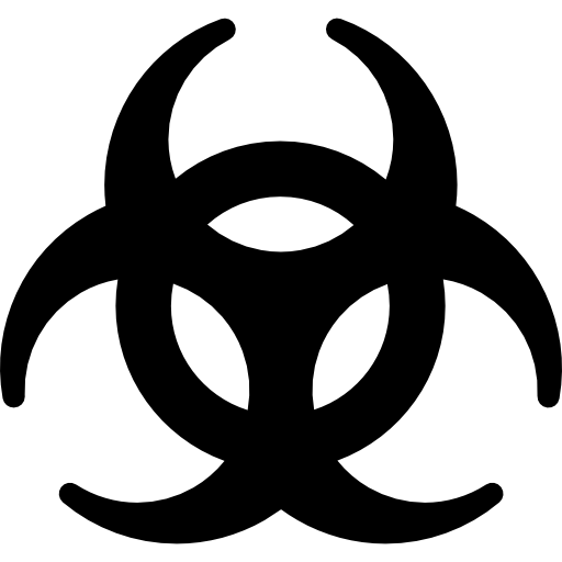 Immagine del PNG del simbolo di biohazard fresco