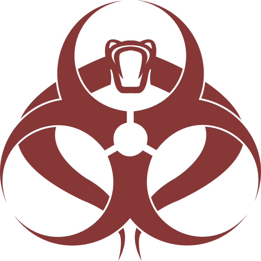 Cool Biohazard Symbol Logo Free PNG Image