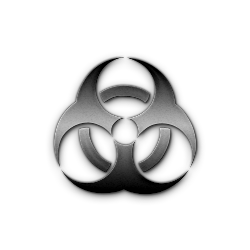 Cool Biohazard Symbole Logo image PNG de haute qualité