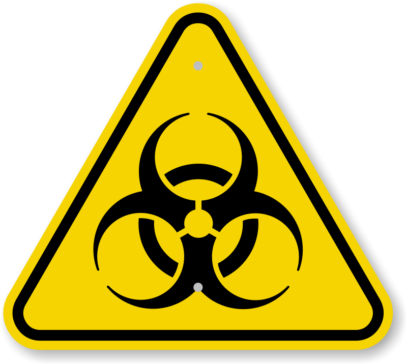 Cool Biohazard Symbol Logo PNG Image Transparent Background