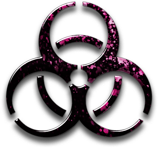 Cool Biohazard Símbolo Logo PNG foto