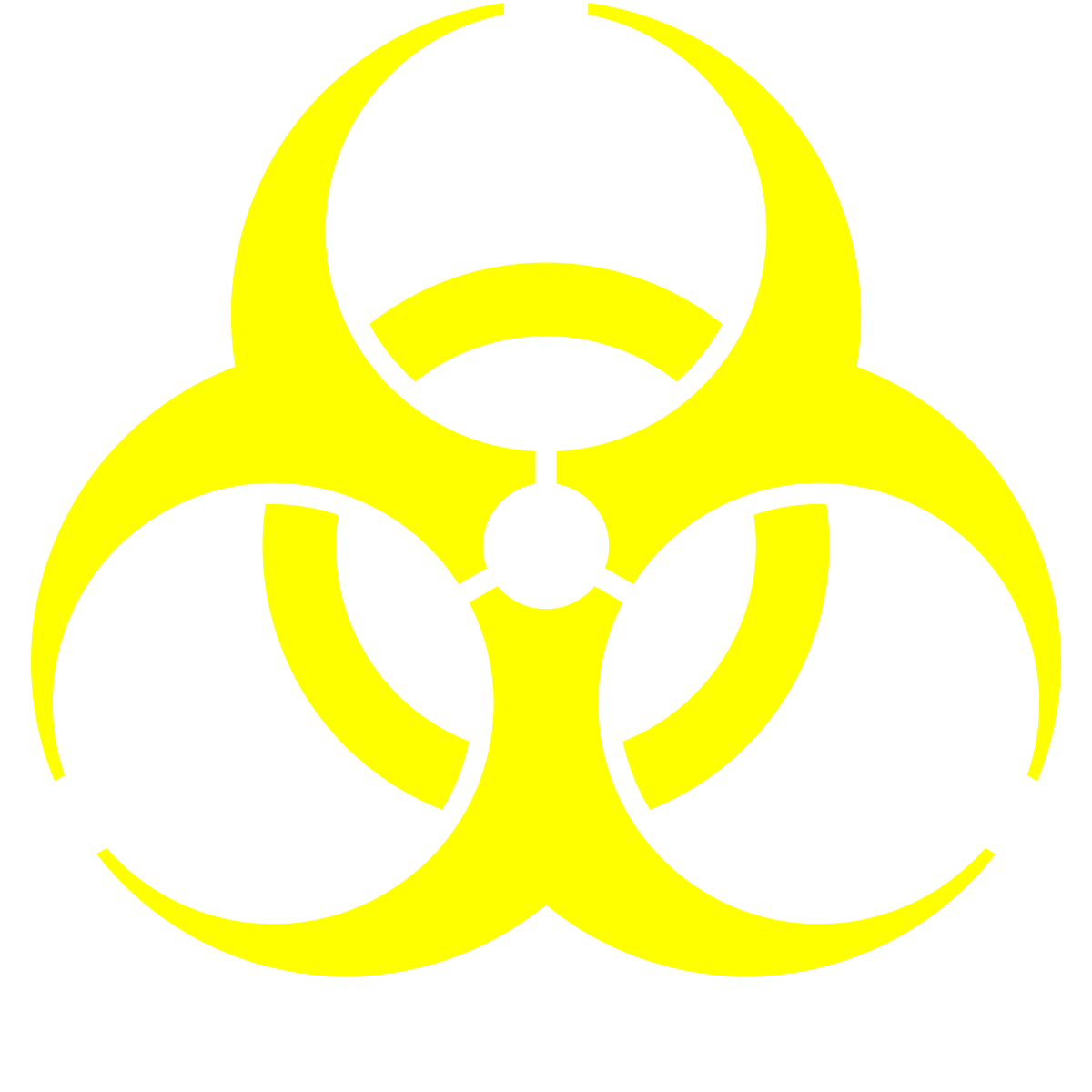 Cool Biohazard Symbol PNG Image Background