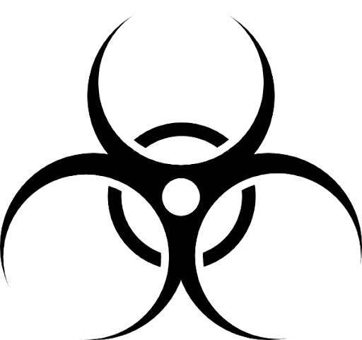 Cool Biohazard símbolo PNG imagem transparente fundo