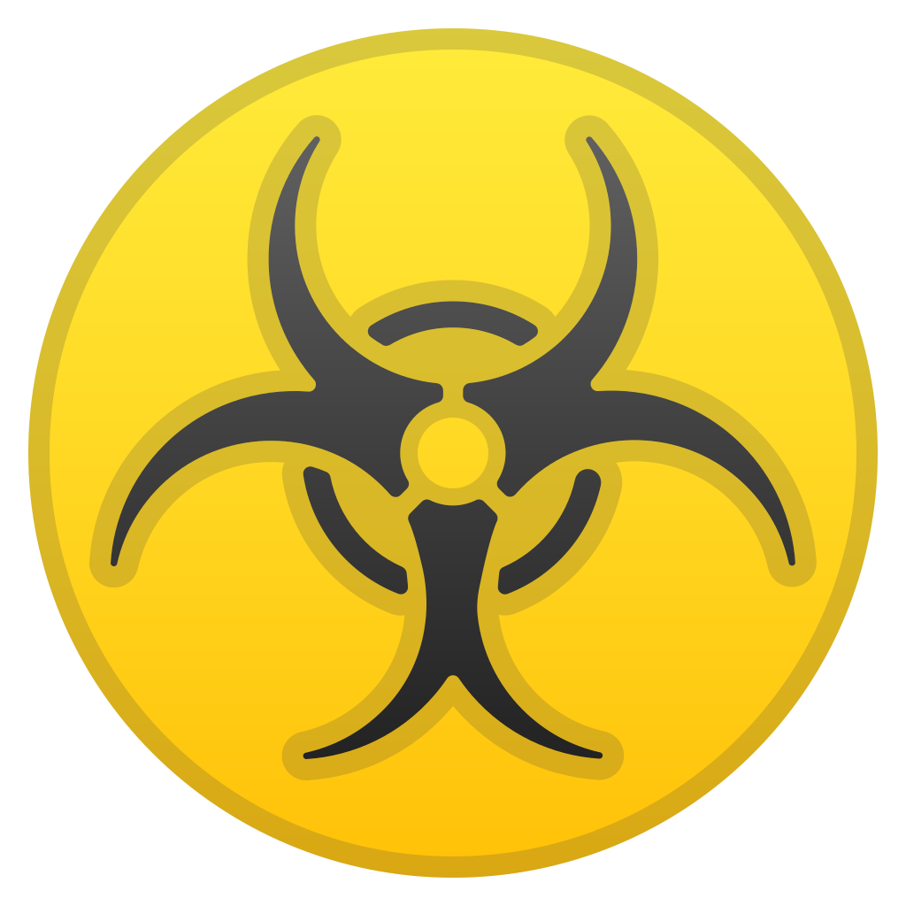 Cool Biohazard Symbol PNG Transparent Image