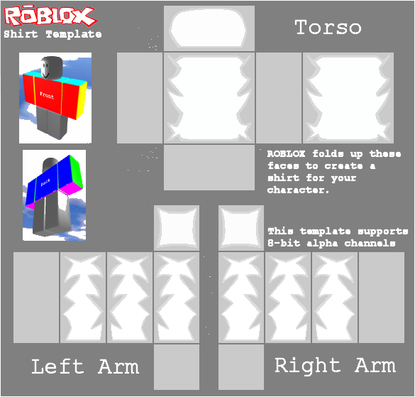 Cool Roblox Shirt Template Download Transparent PNG Image