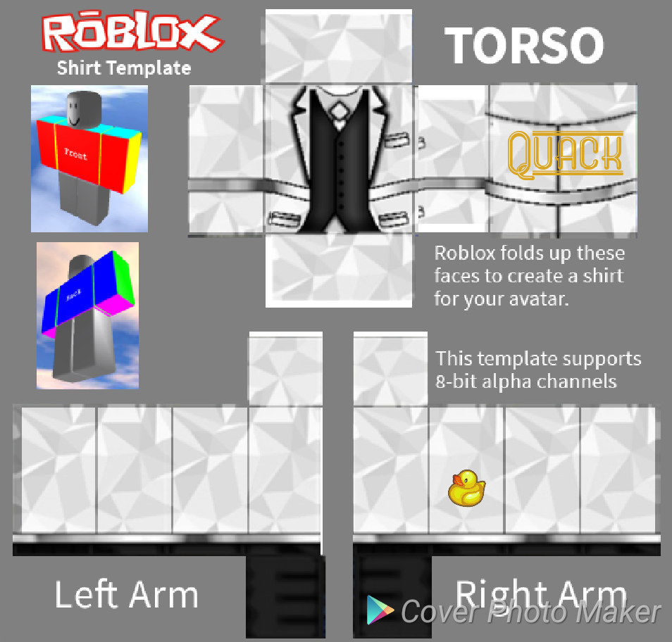 Cool Roblox рубашка шаблон PNG Image