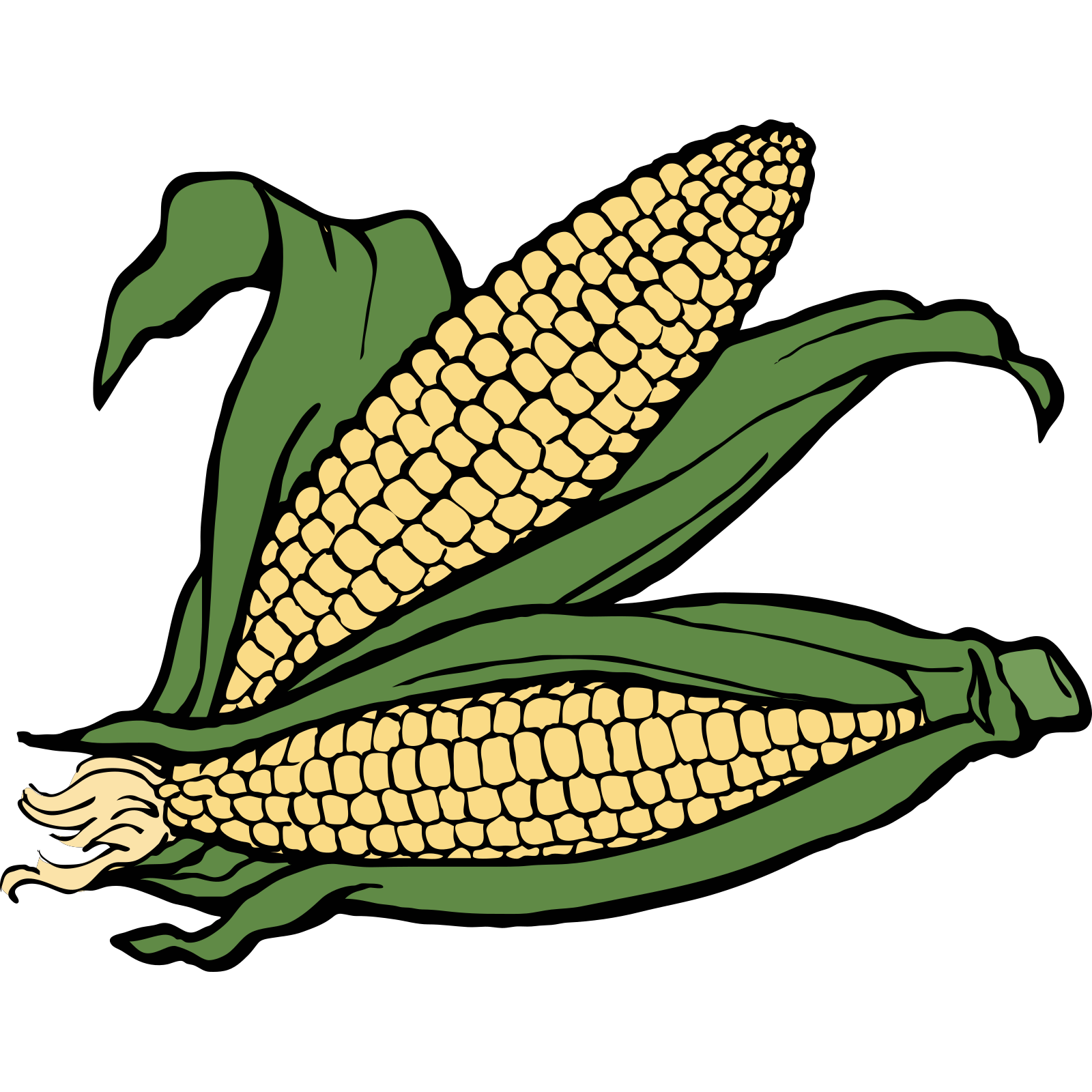 Maïs op de cobtekening Download Transparante PNG-Afbeelding