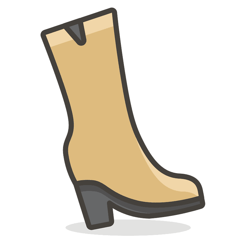 Cowboy Boot Emoji Transparent Background PNG