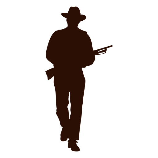 Cowboy Silhouette PNG Transparent Image