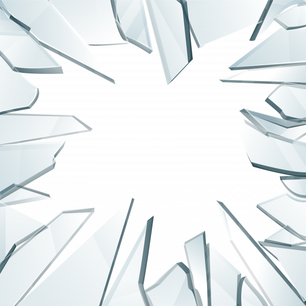 Rissiges Glas-PNG-Bild Transparenter Hintergrund