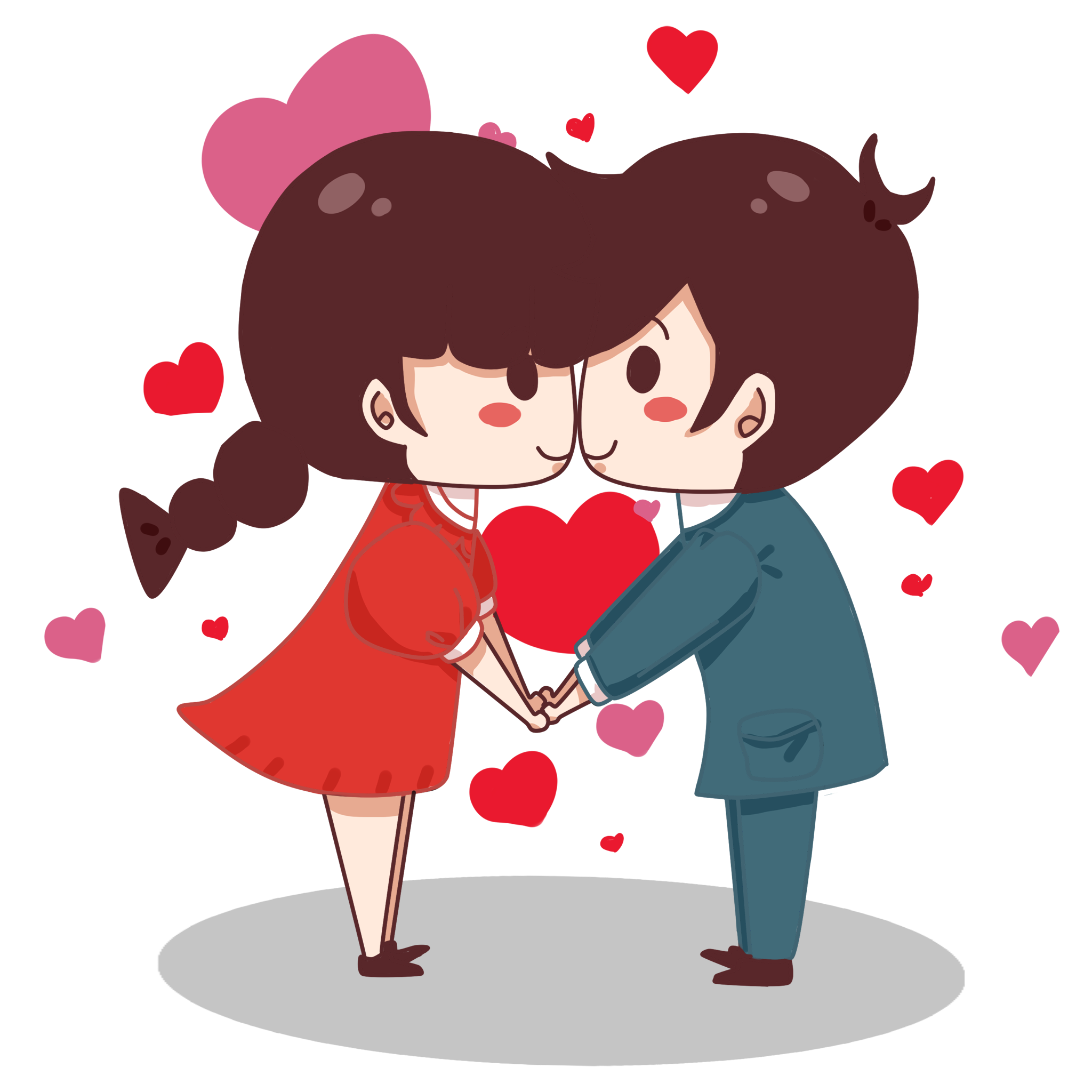 Süßes Paar Liebe PNG Kostenloser Download