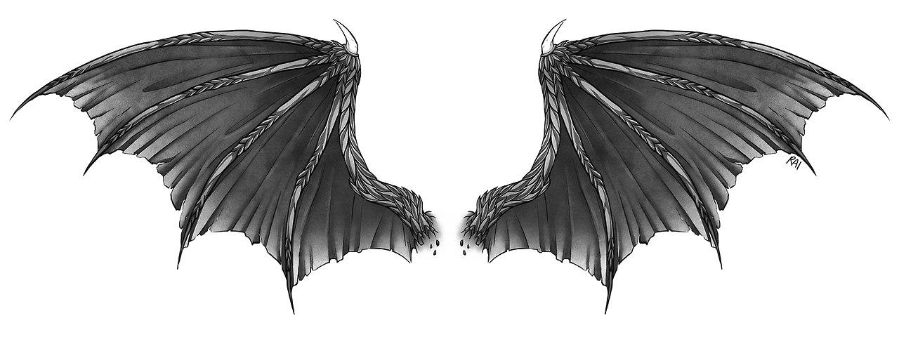 Dämon Wings PNG Hintergrund Bild