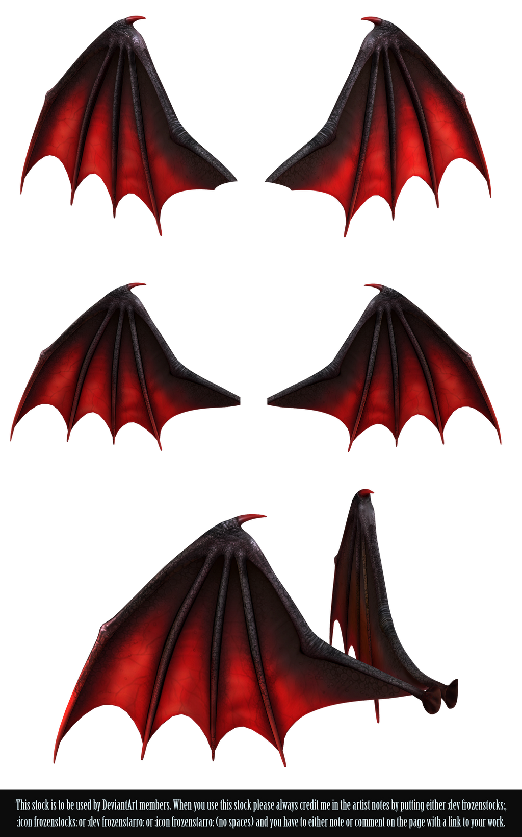 악마 날개 PNG 이미지 투명