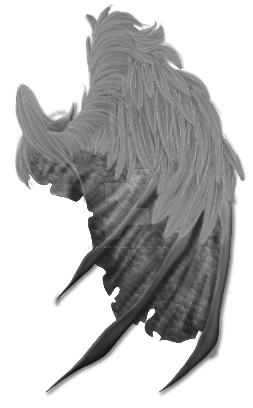 Demon Wings Side Afficher limage de fond PNG