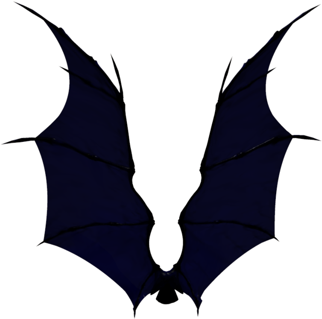 악마 날개 측면보기 투명 이미지