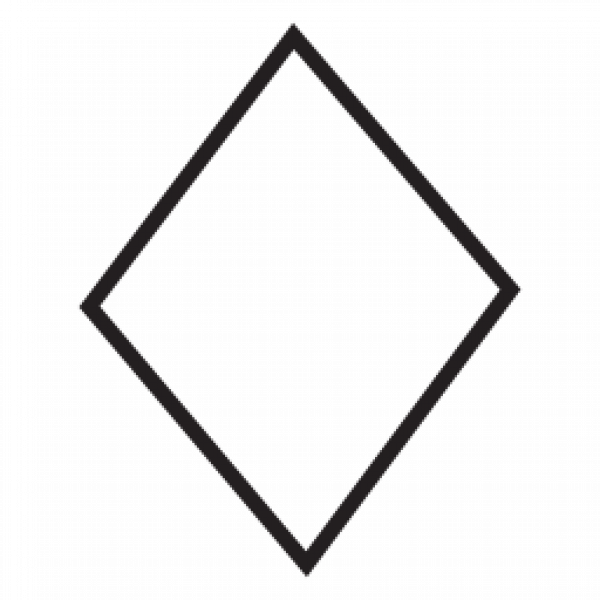 Forme de diamant Rhombus Transparent fond PNG