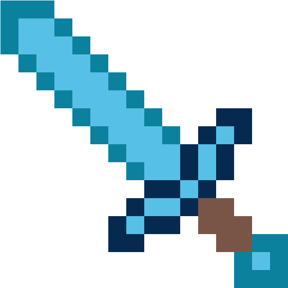 Diamond Sword Minecraft PNG Download Image