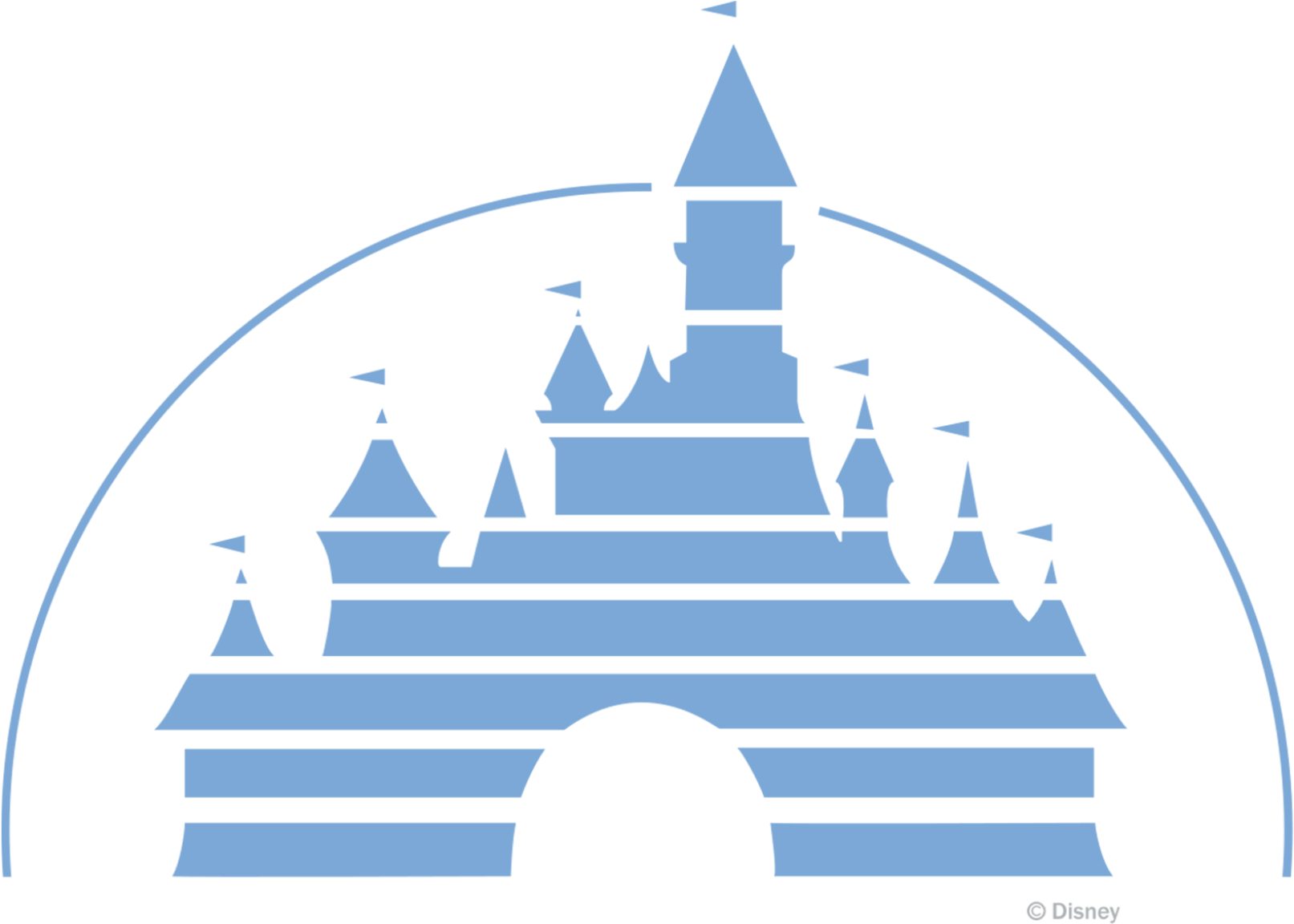 Gambar PNG Logo Disney Castle
