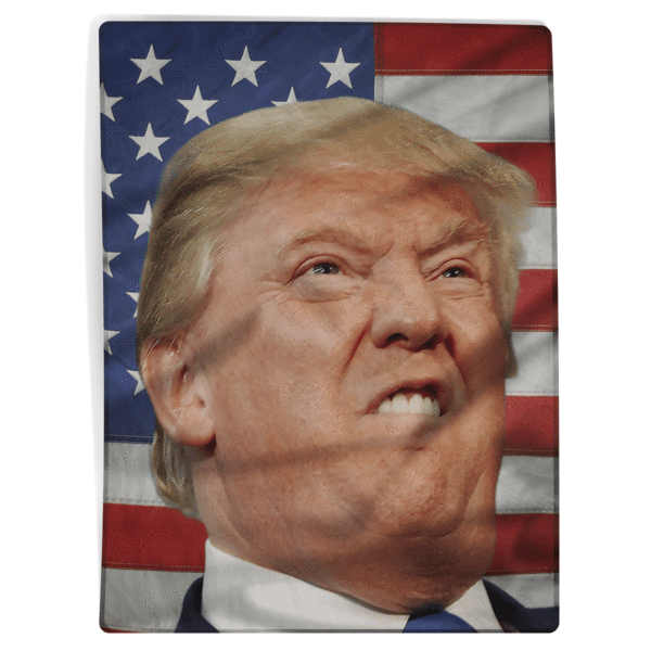 Donald Trump menghadapi Gambar Transparan