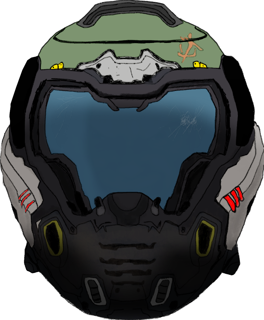 Doom Slayer Helmet PNG Скачать изображение