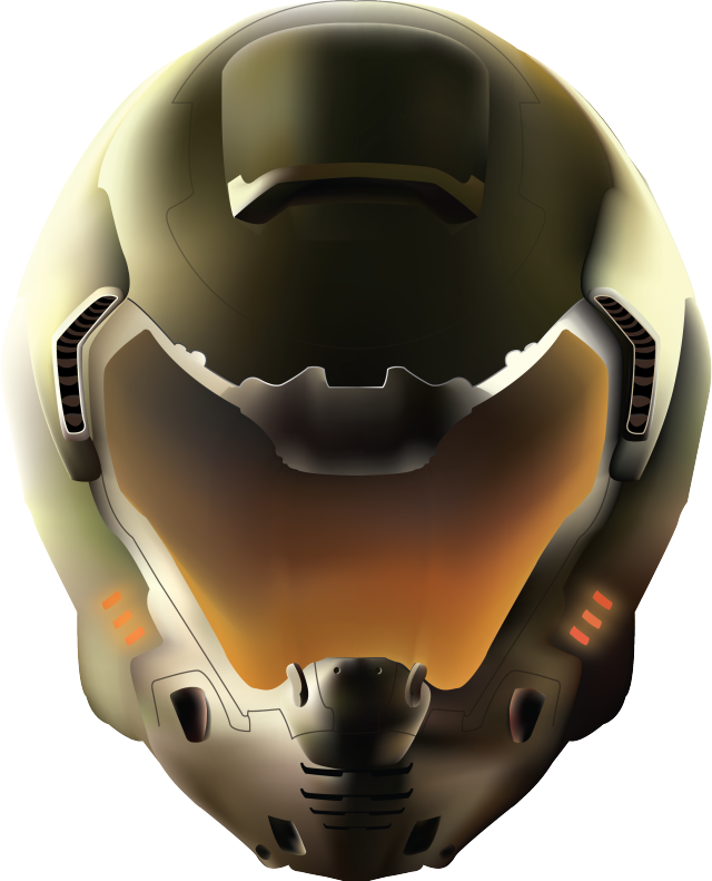 Doom Slayer Helmet PNG Image