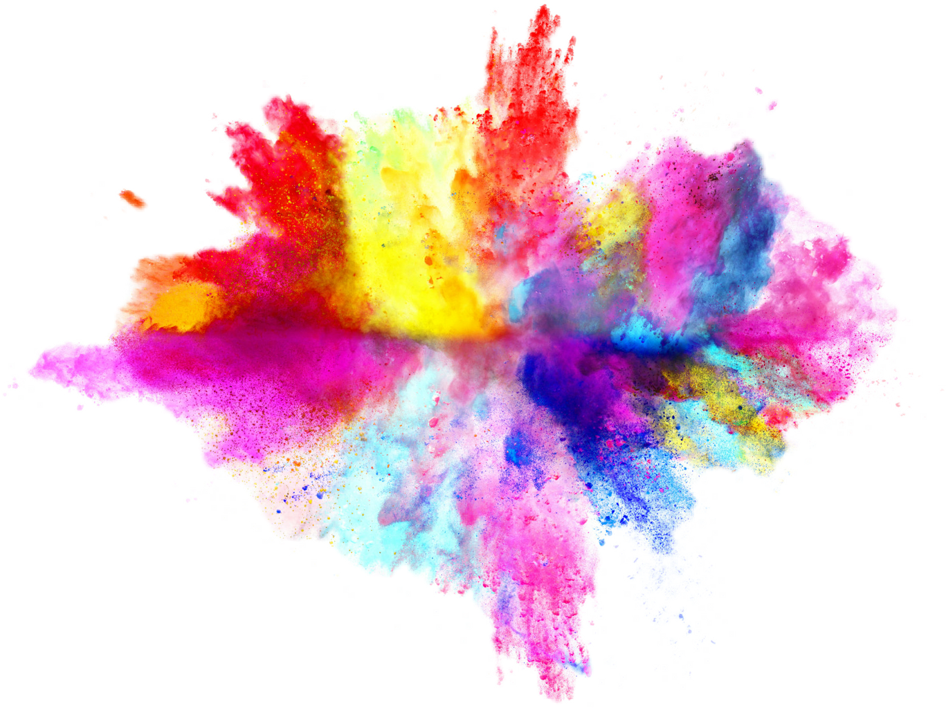 Image Transparente de poudre de couleur de poussière