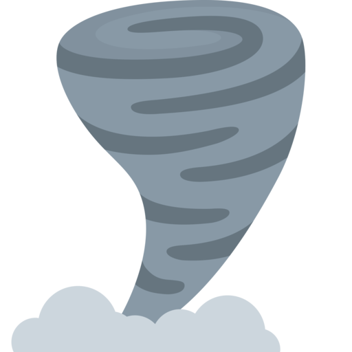 Emoji Hurricane PNG Transparent Image