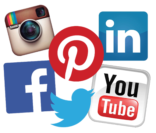 Facebook Instagram YouTube logo Скачать PNG Image