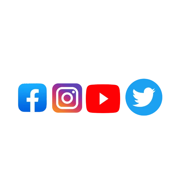Facebook Instagram YouTube logo PNG фото