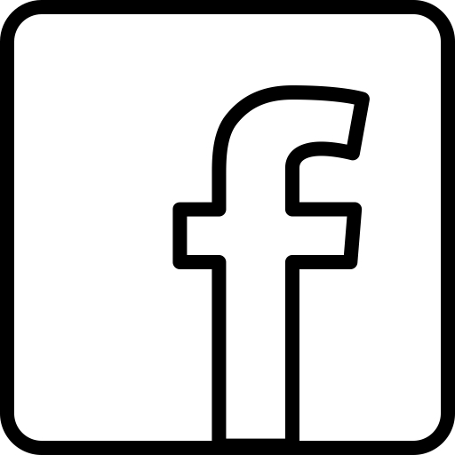 Facebook logo أبيض وأسود PNG صورة عالية الجودة