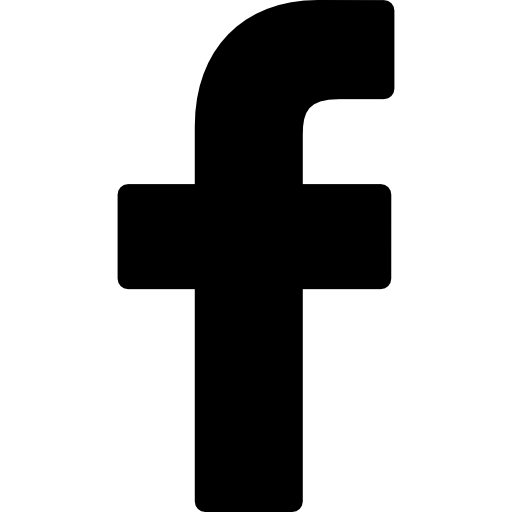 Facebook логотип черный и белый PNG картина