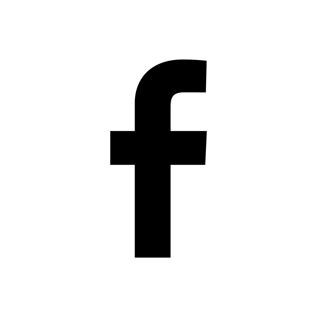 Facebook Logo Black And White Transparent Background PNG