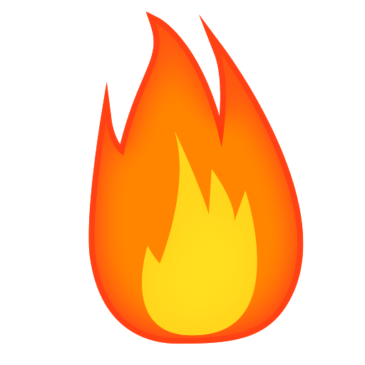 Fire Emoji PNG Image Background